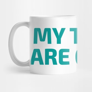 My tires are gone by Lewis Hamilton Mug